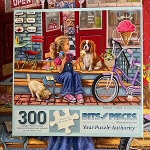 🧩 300 Large piece Bits and Pieces “Payday Cones” puzzle. Complete.